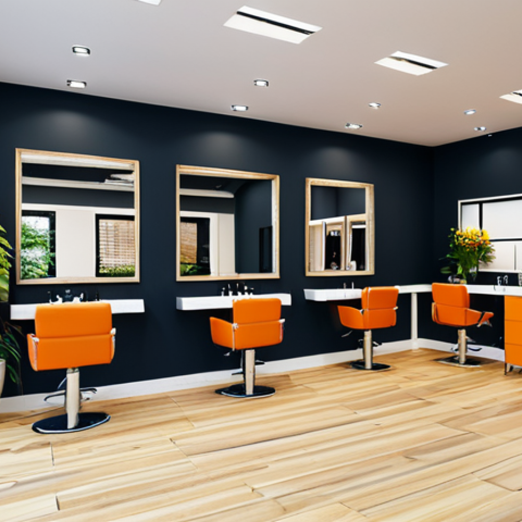 헤어디자이너 외국 고객 응대 팁 - Welcoming Foreign Clients**

"A bright and modern hair salon, fully clothed diverse clientele being ...