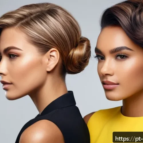 Home 32 헤어디자이너 포트폴리오 제작법 - A professional hairstylist portfolio showcase featuring a series of high-resolution photos with shar...